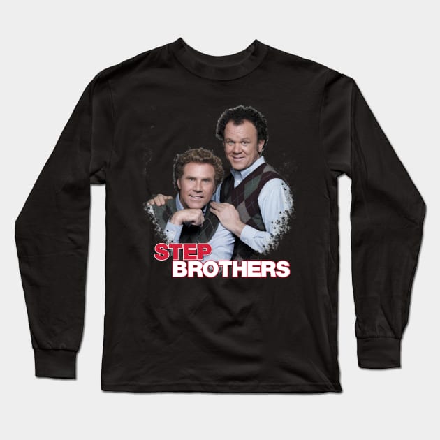 Guffaws Galore Step Brothers Hilarious Take On Blended Family Life Long Sleeve T-Shirt by Nychos's style